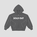 ZDY Contrast Stitch Zip Hoodie