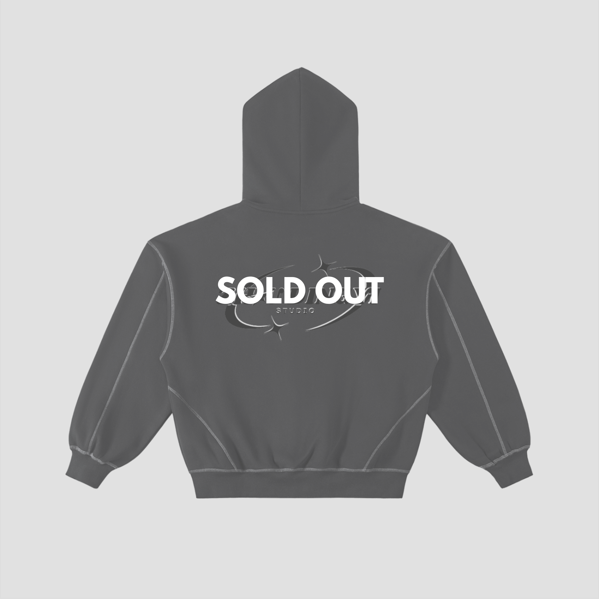 ZDY Contrast Stitch Zip Hoodie
