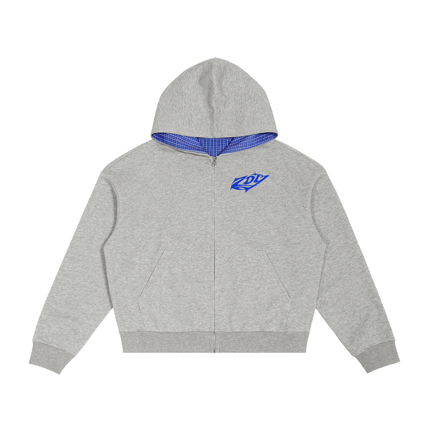 Mare Nostrum Check Zip Hoodie