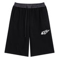 Noir Check Barrel Shorts