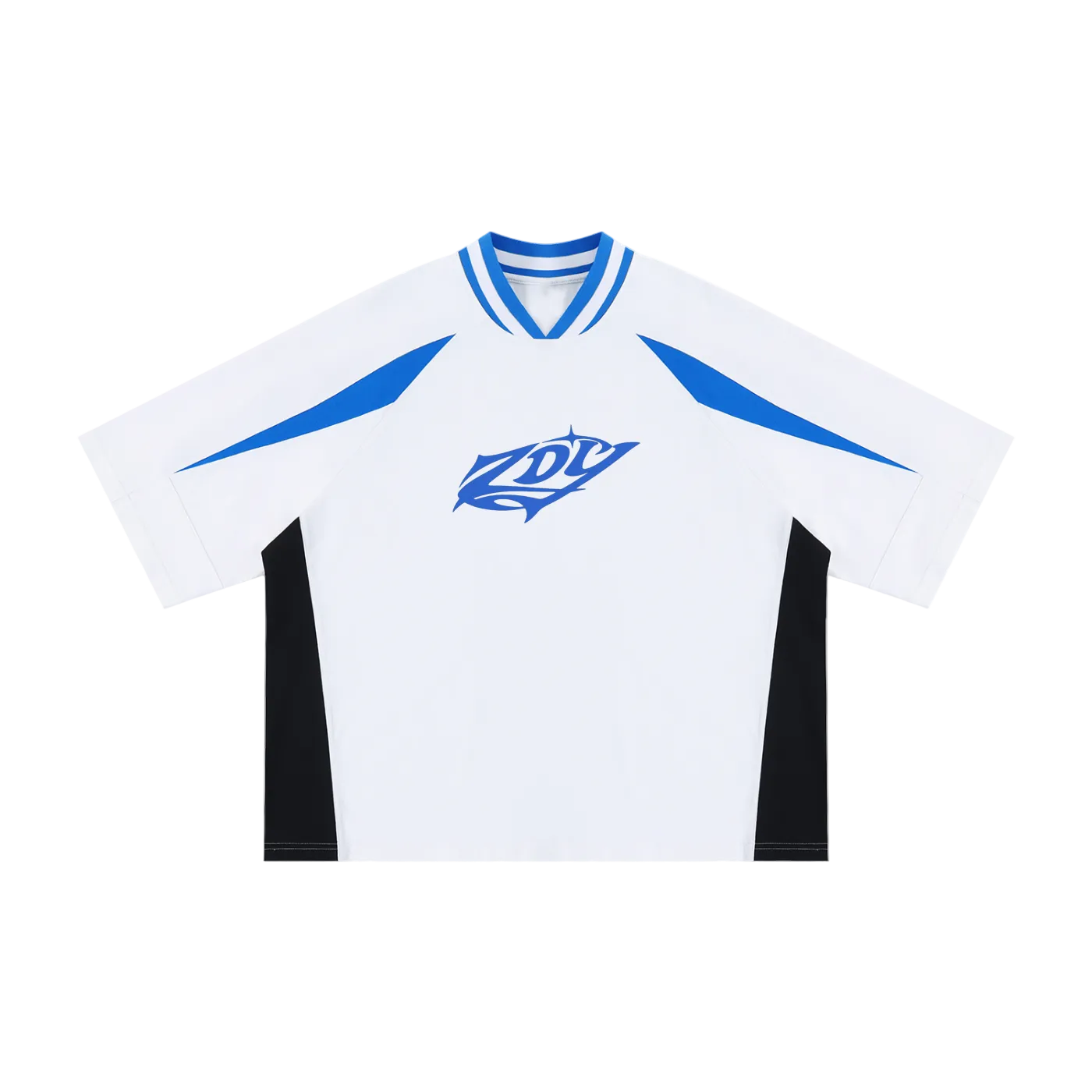 V FORM TEE COBALT
